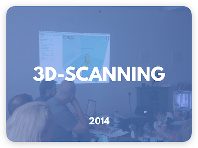 3D-Scanning mit der Verbindung zu 3D-Druck