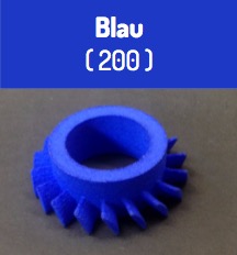3D-Druck Farbe Blau SLS Verfahren